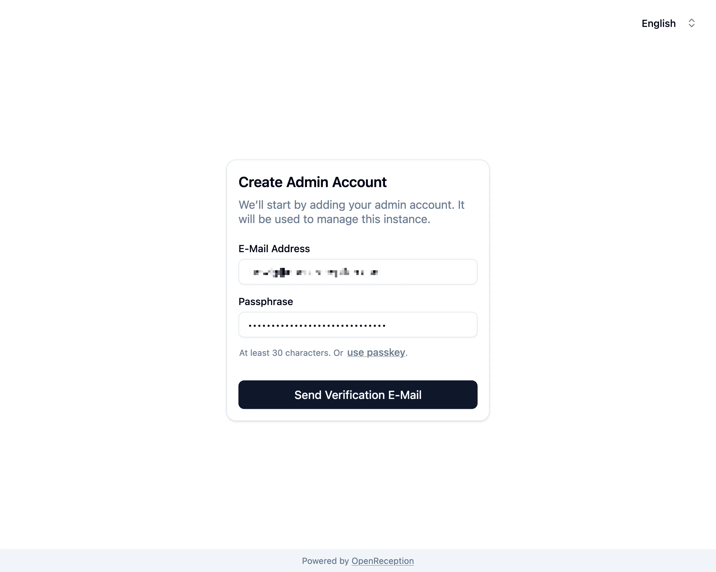 Create Global Admin Account