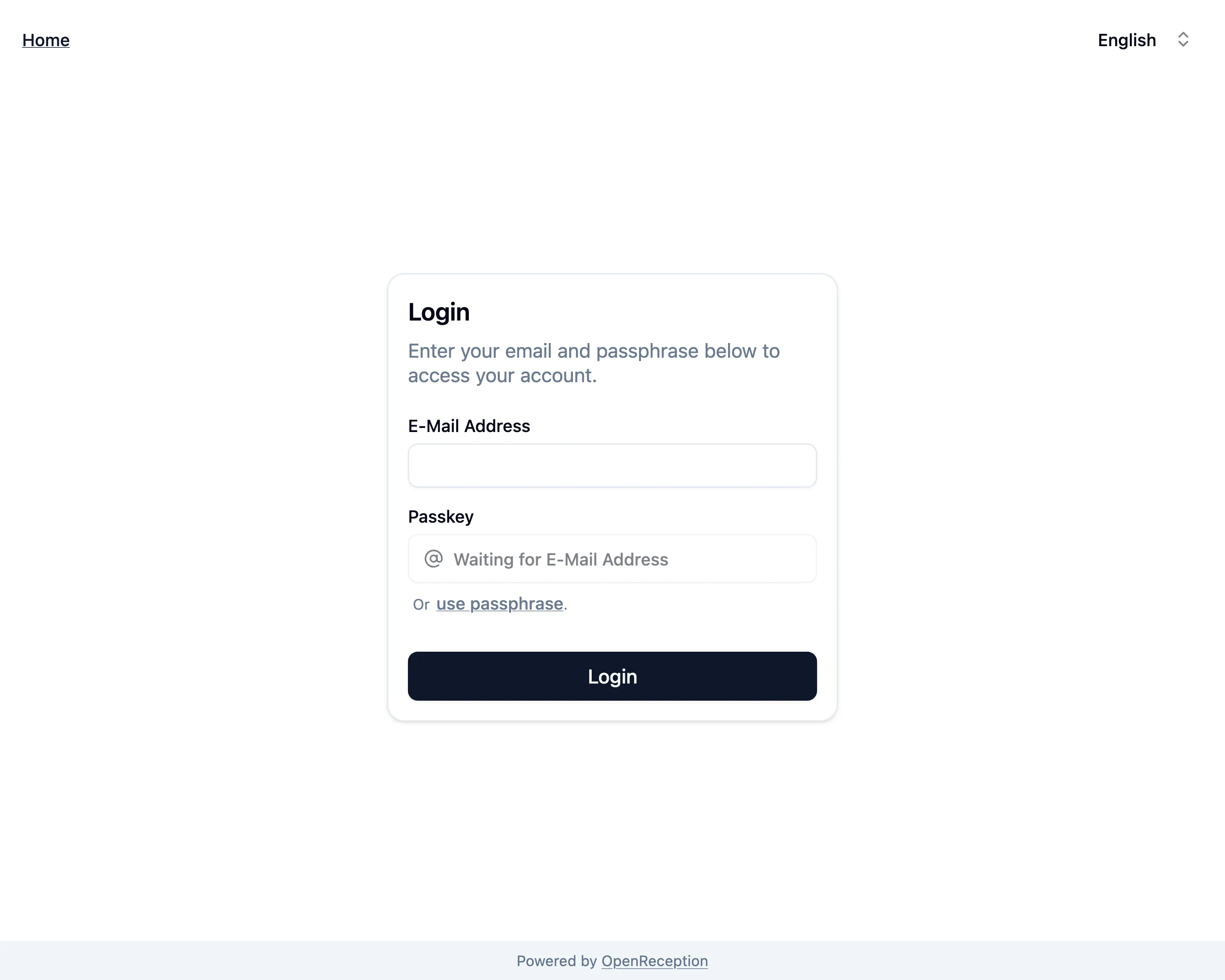 Dashboard Login