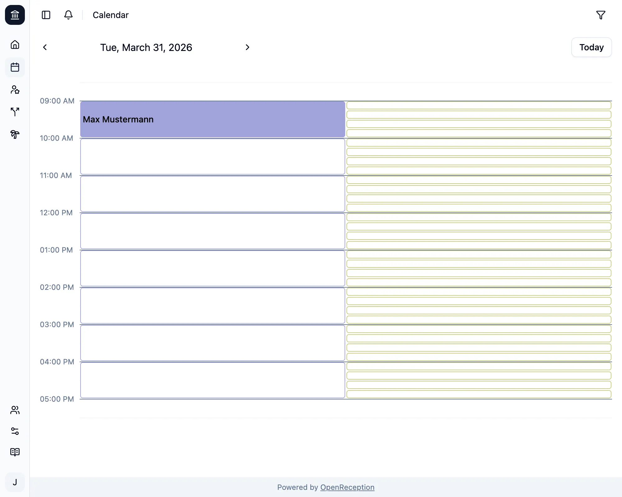 Added appointment in calendar