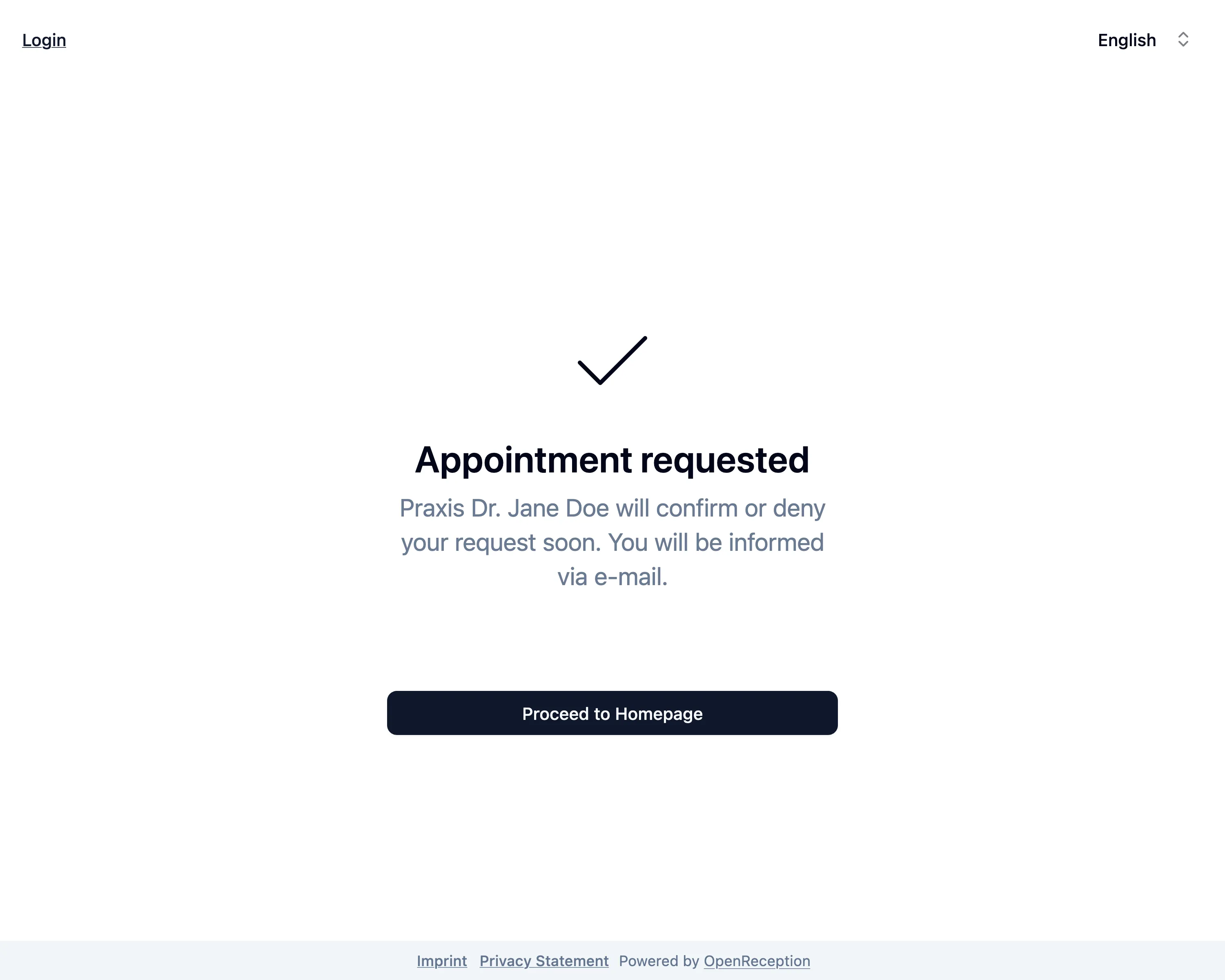 Appointment requested